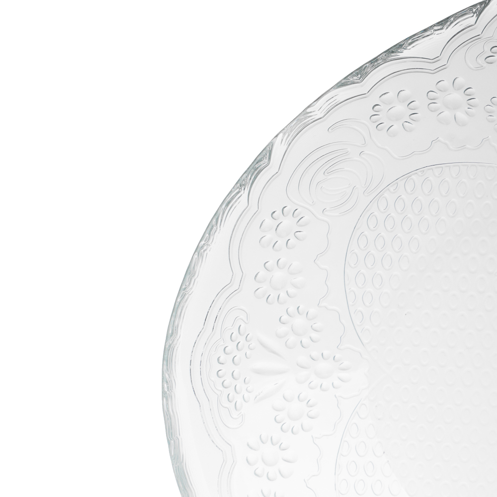 PASABAHCE Лейси Тарелка 215*165мм, упрочненное стекло, арт.№ 877-757