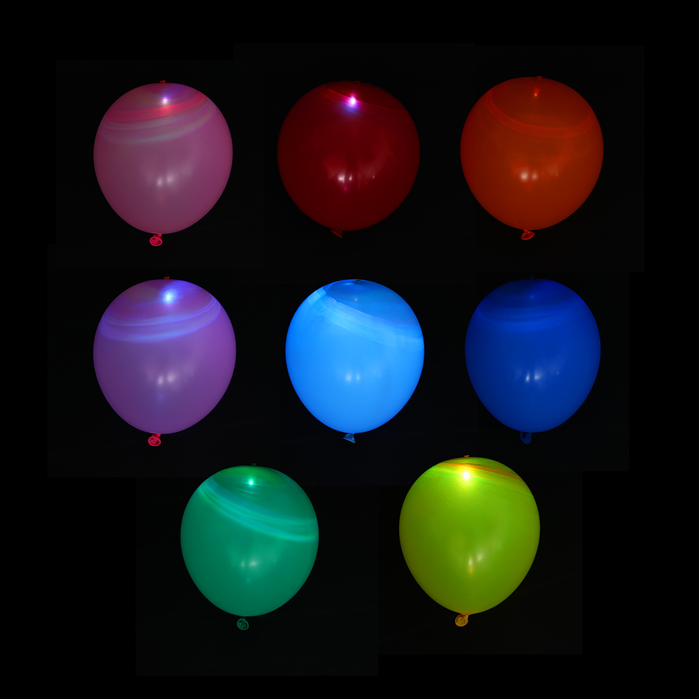 Набор воздушных шаров светящихся тм Fntastic, 5 шт, латекс, AG3, 3 режима, арт.№ 518-259