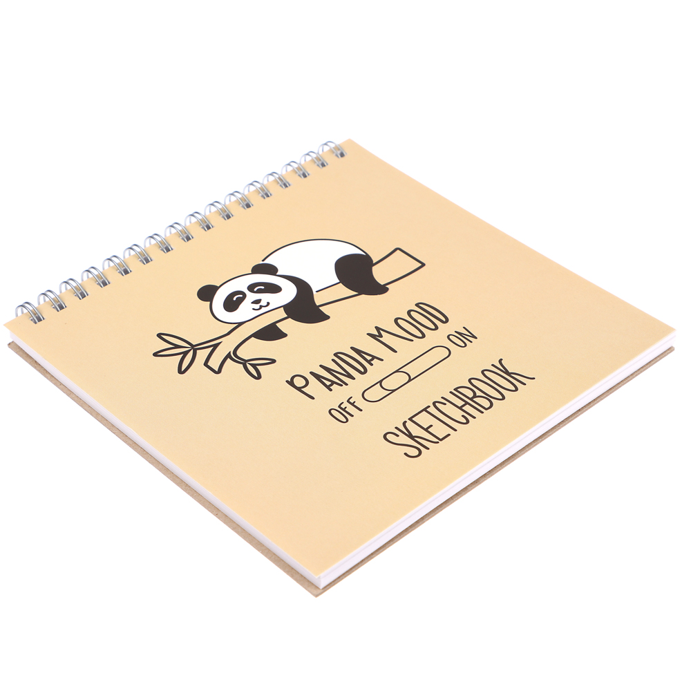 Скетчбук (альбом) 14,5х14,5см, 40л. обл.картон, блок 100г/м2, спираль, тв. подложка, 4 диз., арт.№ 515-069