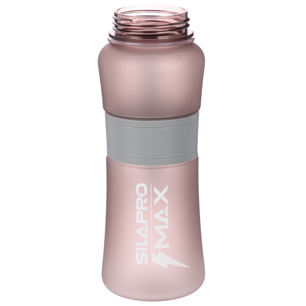 SILAPRO MAX Бутылка спортивная с замком, ELDERBERRY-ULTIMATE GREY, 600мл, РС, силикон, арт.№ 088-081