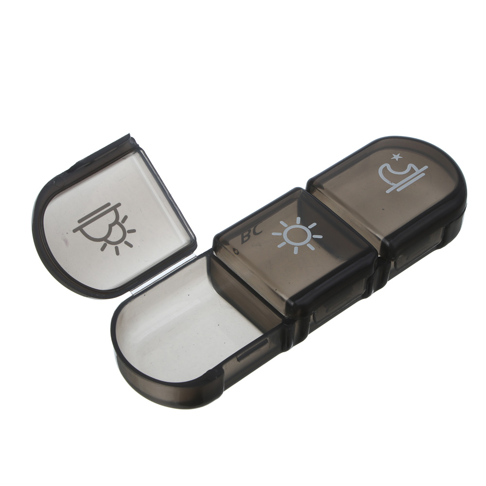 Бокс для таблеток тм VETTA, 21 ячейка, пластик, 15.6x12x4.2см, арт.№ 414-203