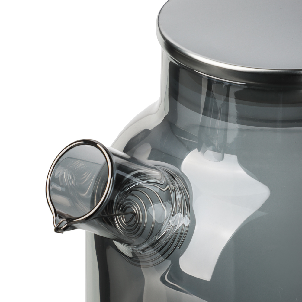 SATOSHI Графит Чайник заварочный 1,8л, стекло, нерж.сталь, арт.№ 850-266