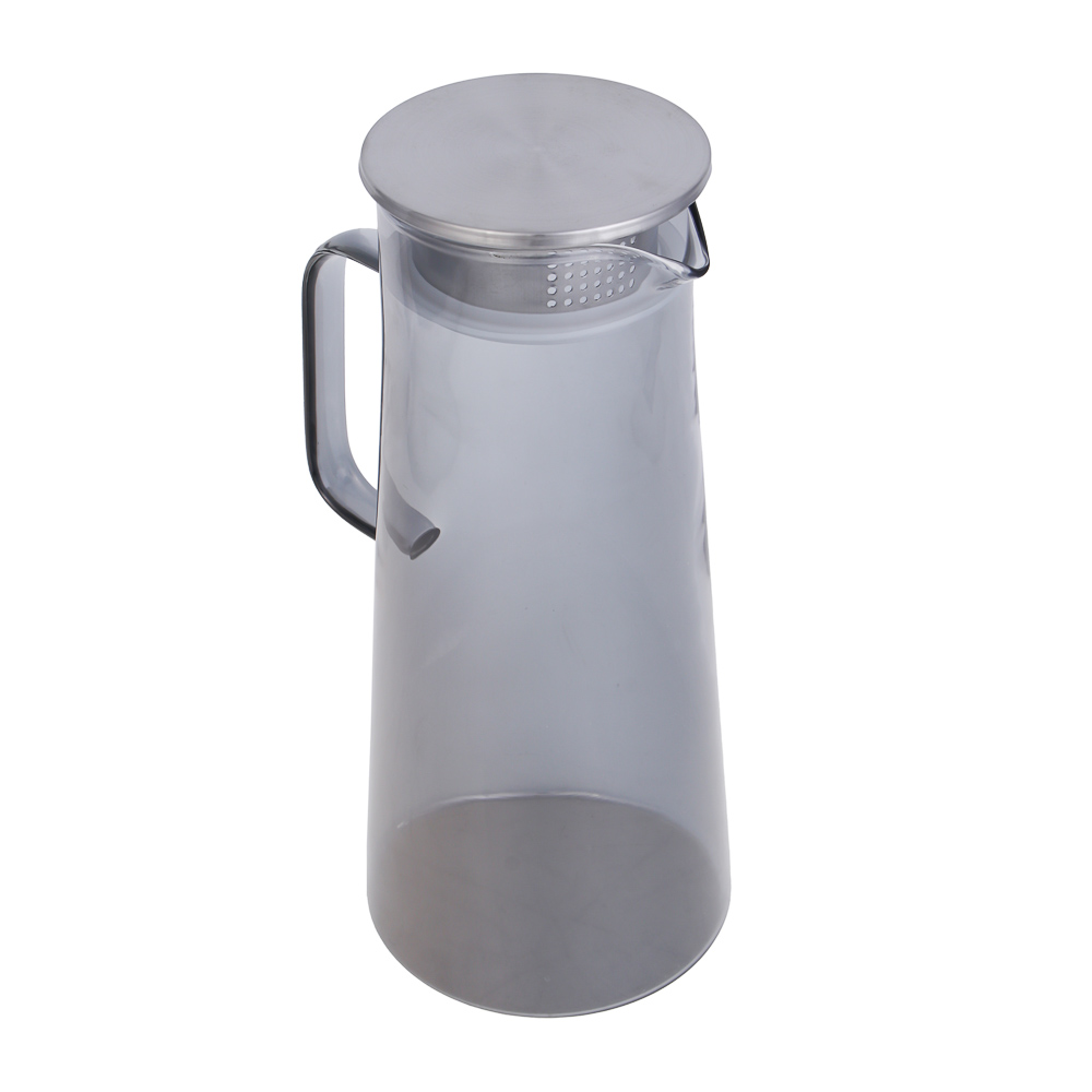 SATOSHI Графит Кувшин для воды 1,8л, стекло, нерж.сталь — купить в МПР SATOSHI Графит Кувшин для воды 1,8л, стекло, нерж.сталь, арт.№ 850-267