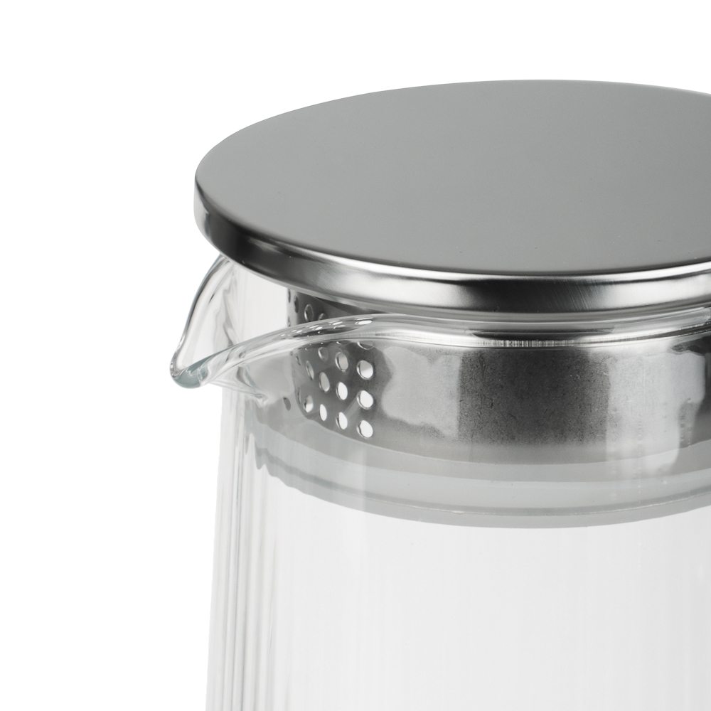 SATOSHI Набор Кувшин 1,3л, 6 стаканов 200мл, стекло, нерж.сталь, арт.№ 850-269