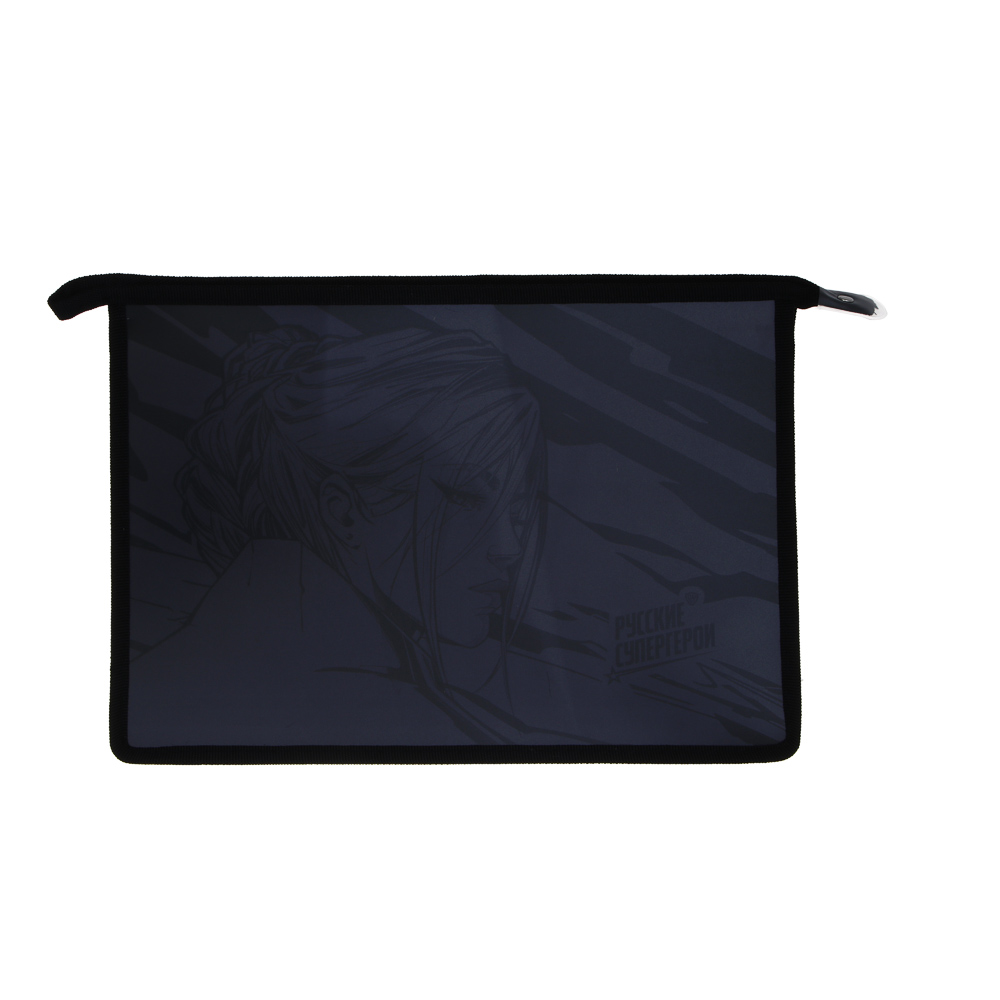 Папка для тетрадей А4 BY Русские Супергерои, 33х23,3 см, "Графика", расш. 5 см, на молн., пластик, арт.№ 801-082