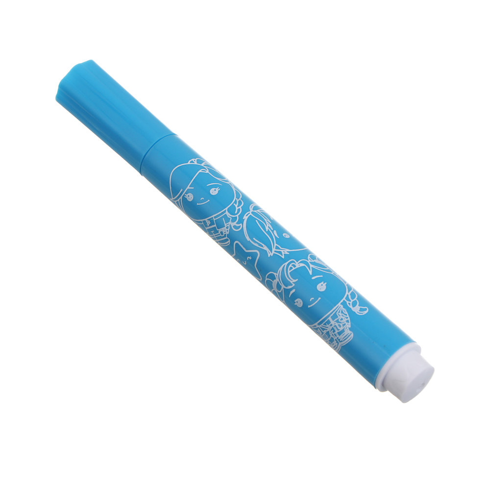 Фломастеры 12цв. BY Русские Супергерои "Каваи", утолщенные, 10,4см., в пласт. боксе с ручкой, арт.№ 801-083