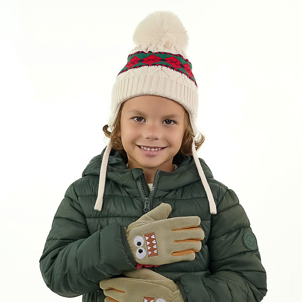 GALANTE Шапка детская с подкладом на завязках, р-р 50-52, 2 цвета, СЗШ24-23, арт.№ 314-863