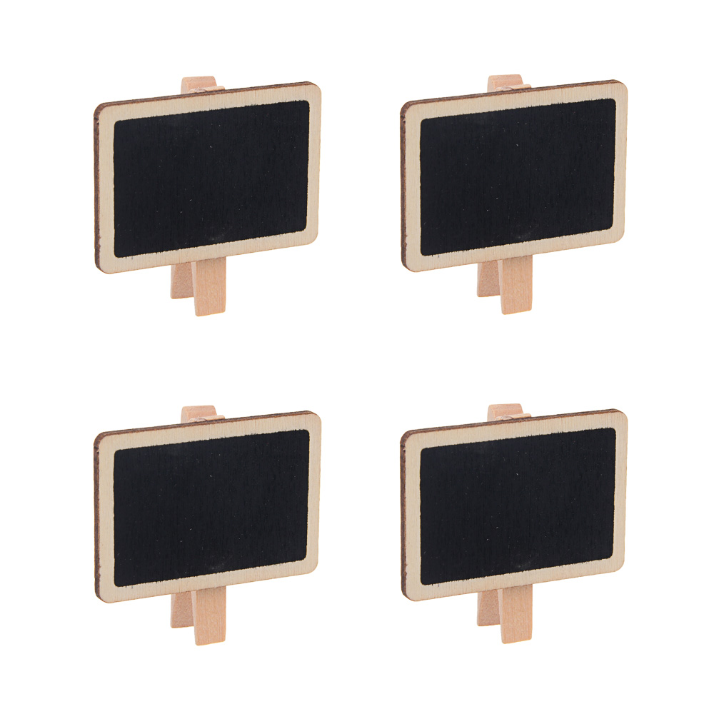 Набор прищепок DIY тм LADECOR дерево, металл, 4 шт, арт.№ 597-308