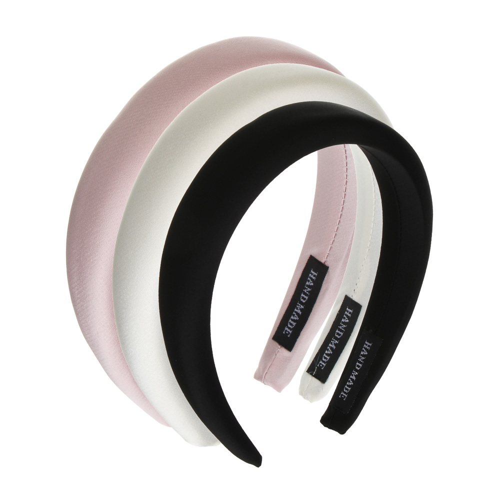 ЮНИLOOK Ободок для волос, 3 см, полиэстер, пластик, 3 цвета, ACS25-2, арт.№ 323-290