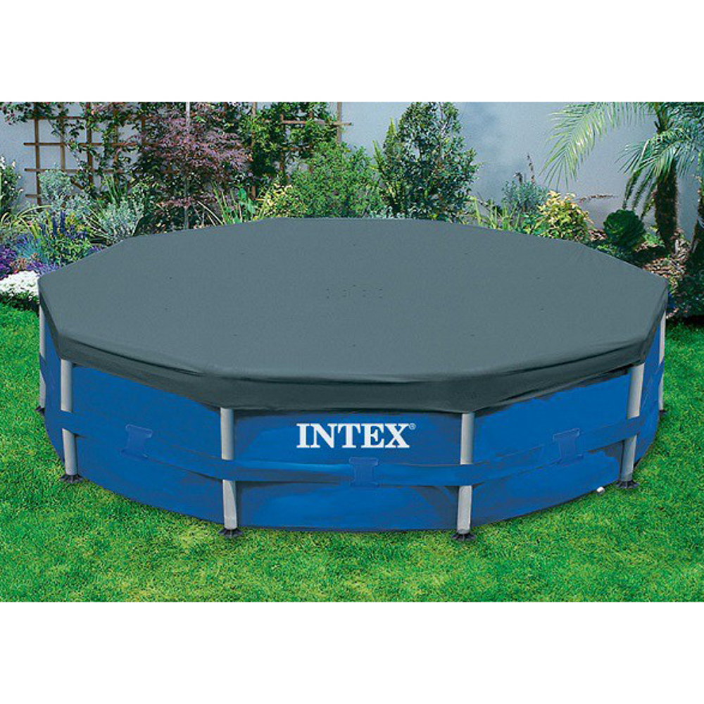 INTEX Крышка для бассейна круглая d457см, веревочное крепление, 58901/28032, арт.№ 359-022