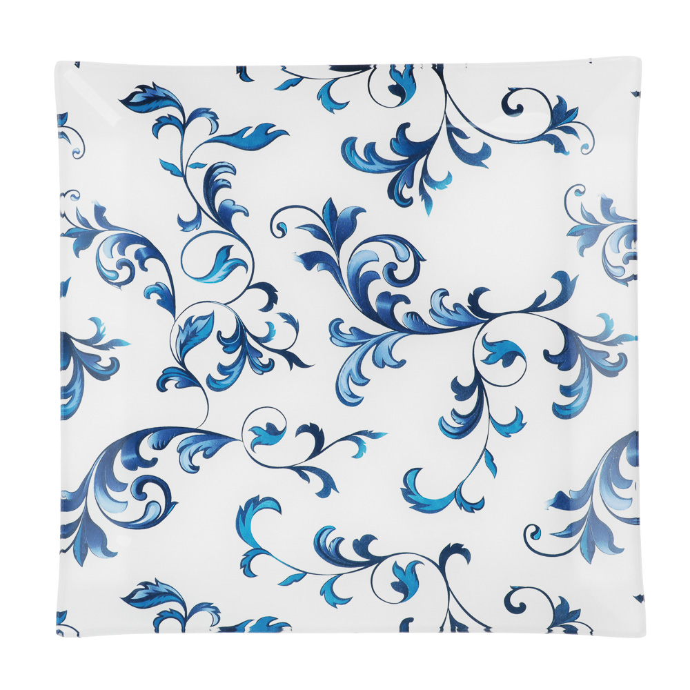 Узоры Блюдо квадратное 24см, стекло, арт.№ 820-649