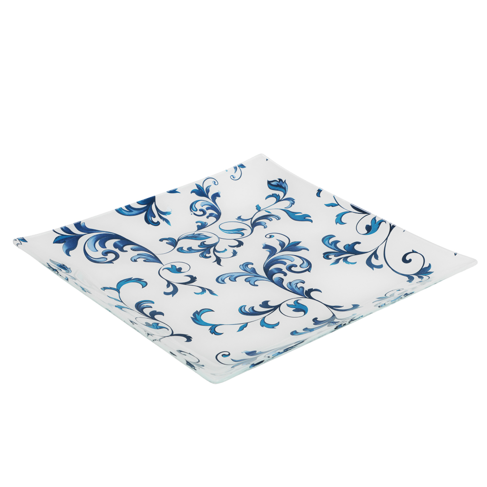 Узоры Блюдо квадратное 24см, стекло, арт.№ 820-649