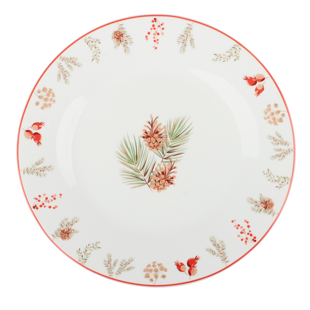 MILLIMI Шишки Тарелка закусочная 20см, опаловое стекло, арт.№ 820-650