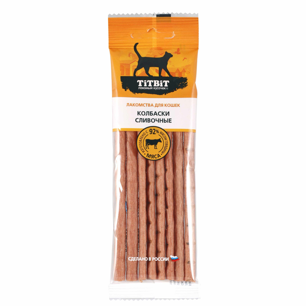 Лакомство для кошек Titbit колбаски сливочные 30 г, арт.№ 242-008