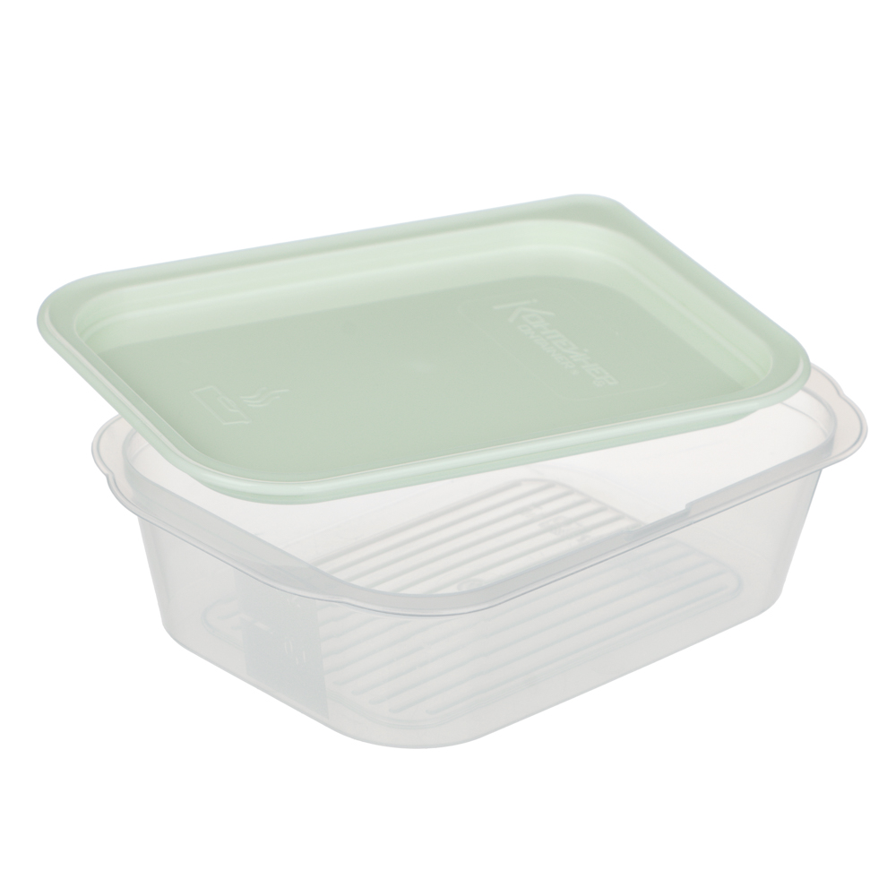 Контейнер пищевой прямоугольный 0,23л с паровыпуском и мерной шкалой, пластик, арт.№ 861-538