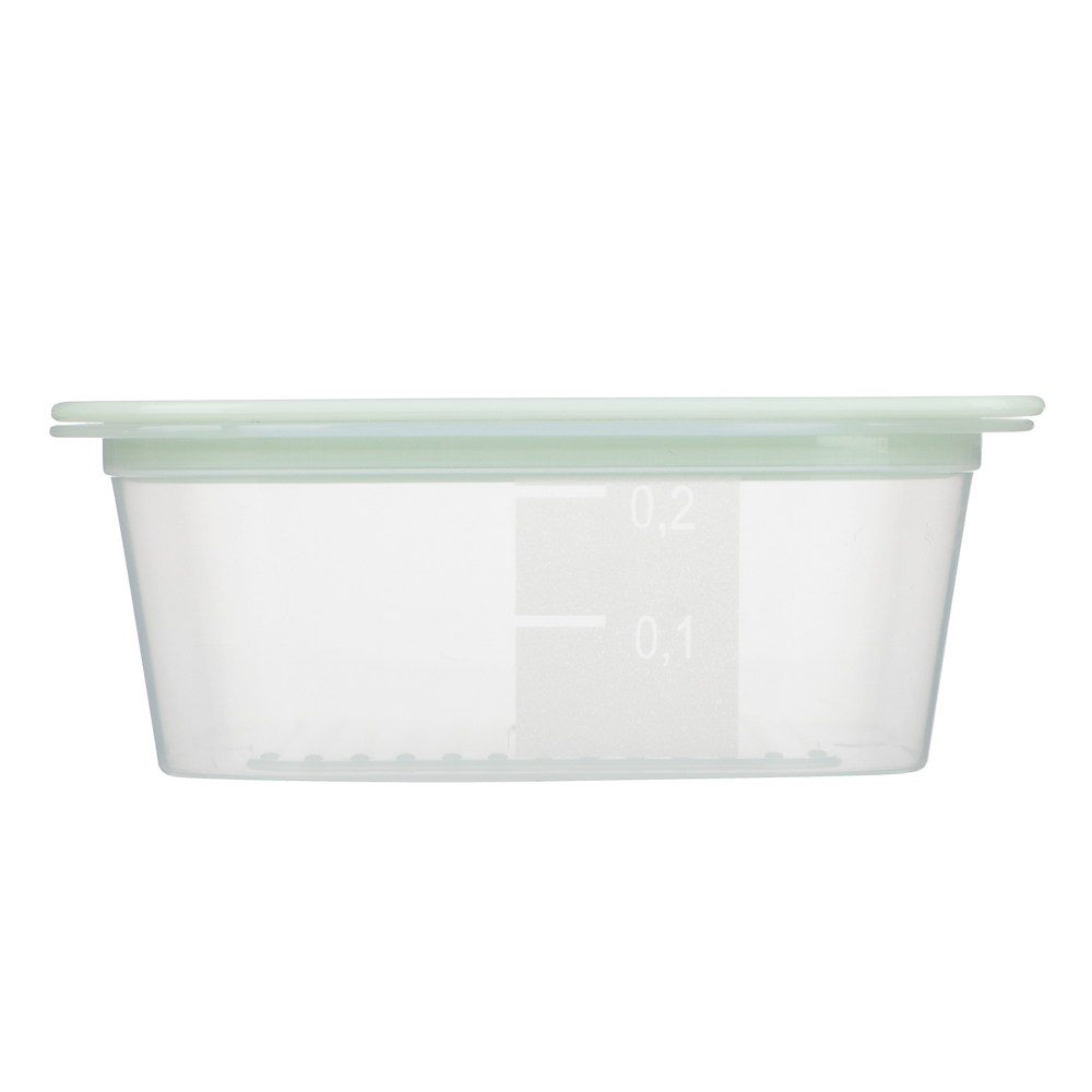 Контейнер пищевой прямоугольный 0,23л с паровыпуском и мерной шкалой, пластик, арт.№ 861-538