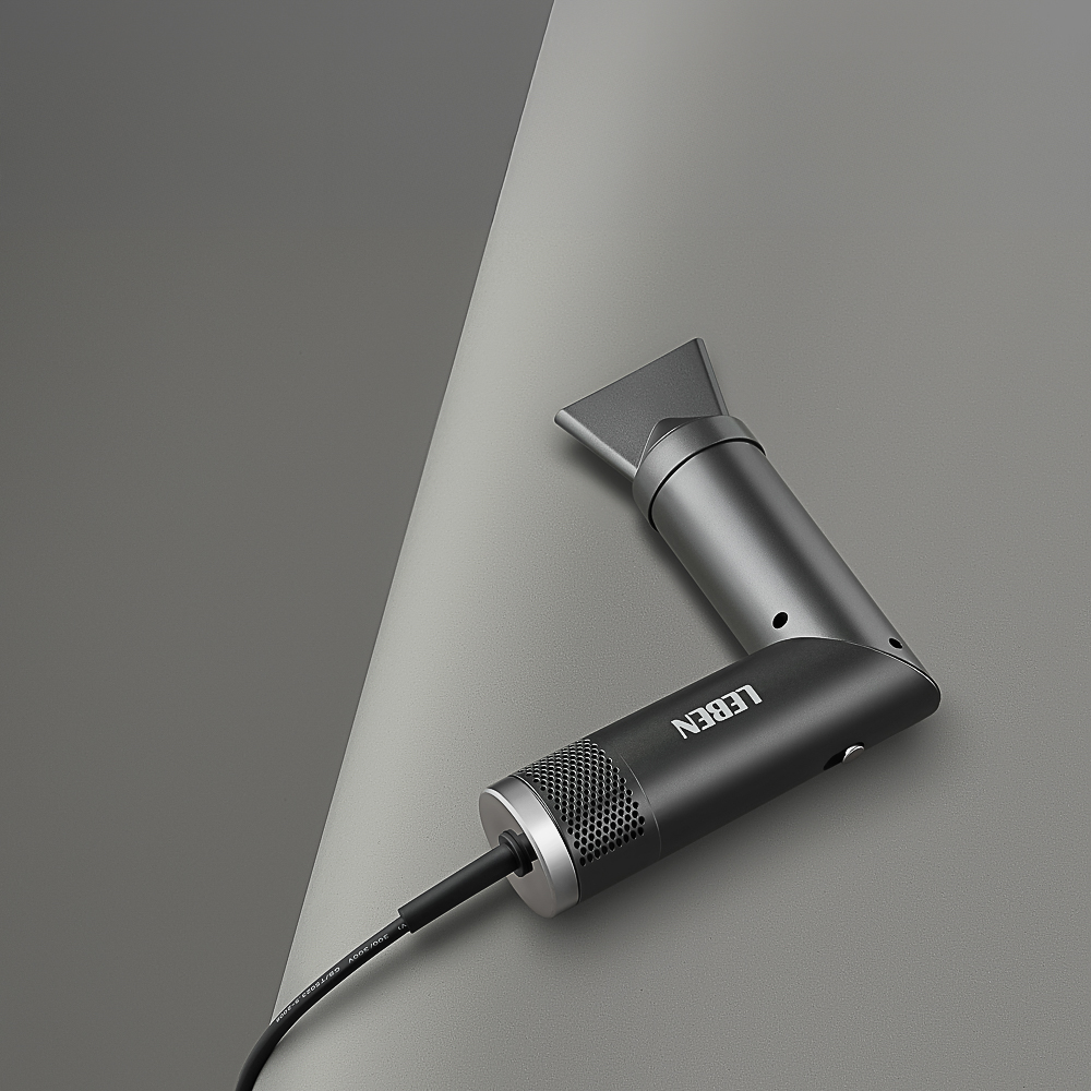 LEBEN Фен для волос складной, 1200Вт, 2 скорости, 3 температуры, 220-240В, арт.№ 259-212