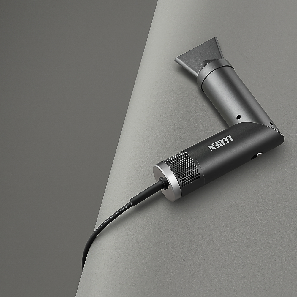 LEBEN Фен для волос складной, 1200Вт, 2 скорости, 3 температуры, 220-240В, арт.№ 259-212