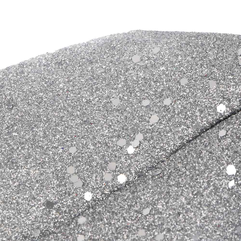 СНОУ БУМ Бант 20x21 см, полиэстер, серебро, арт.№ 376-821