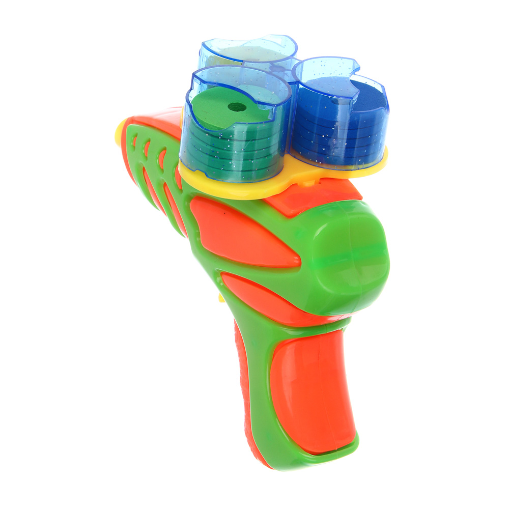 ИГРОЛЕНД Пистолет стреляющий дисками, PP, ABS, 4 дизайна, 16х3,5х21,5 см, арт.№ 261-798