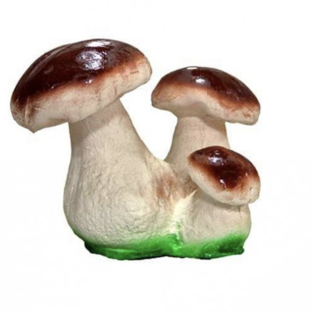 Фигура садовая "Гриб-боровик Тройной" 15х19см, гипс, арт.№ 162-308