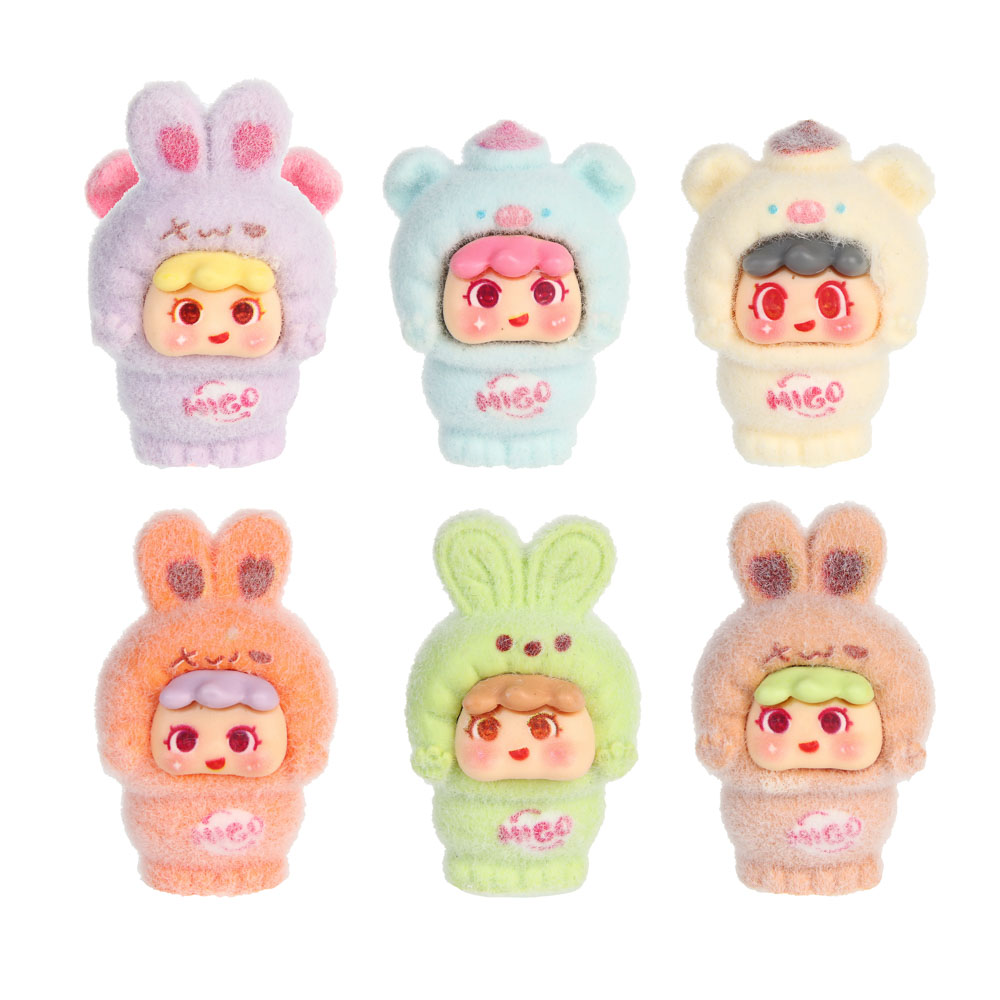 Игрушка сюрприз "Милахи", полистоун, флок, 5,8х5,8х7см, 12 дизайнов, арт.№ 274-279