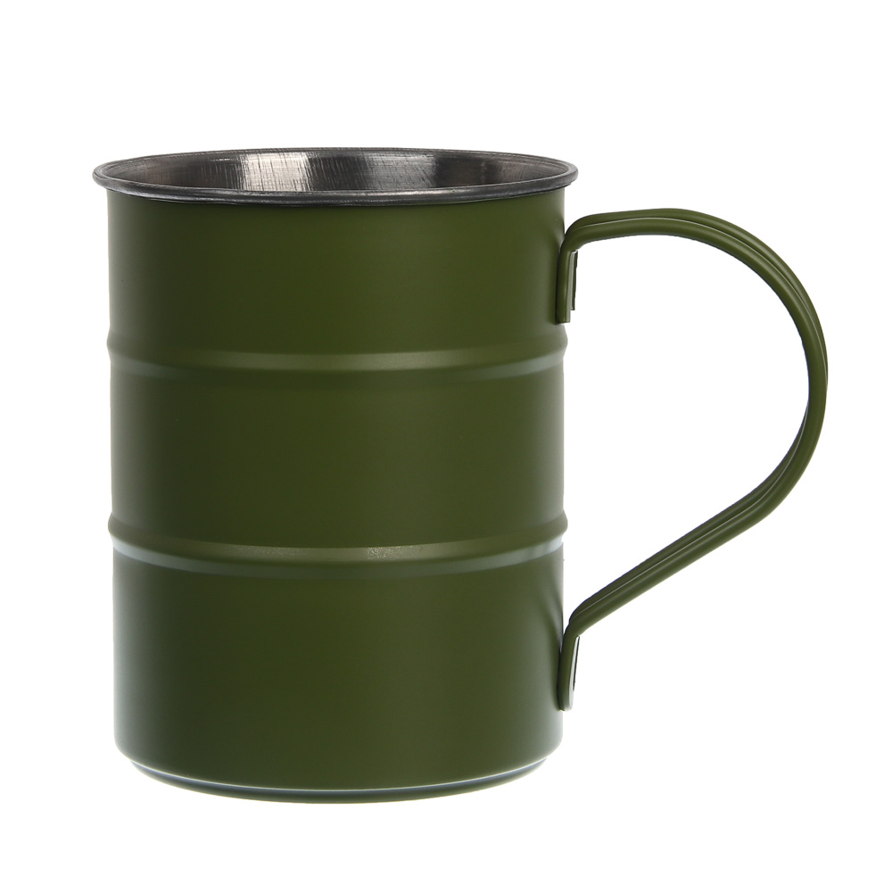 Кружка-бочка тм BY Русские Супергерои, хаки, 9x11,5 см, арт.№ 123-073