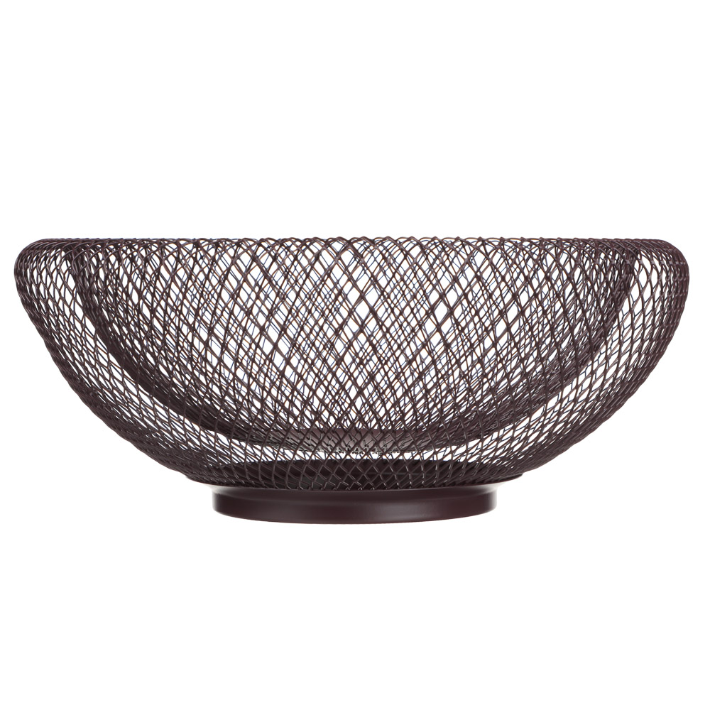 Корзина для фруктов тм SATOSHI Бургунди, 24х9,5см, сталь, арт.№ 827-140