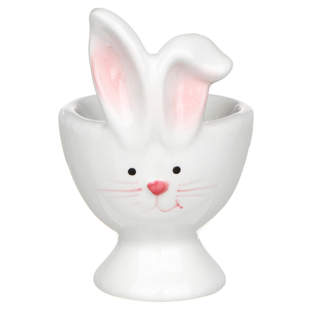 LADECOR Подставка под яйцо, керамика, Зайка, 5,5х5,5х9 см, арт.№ 514-007