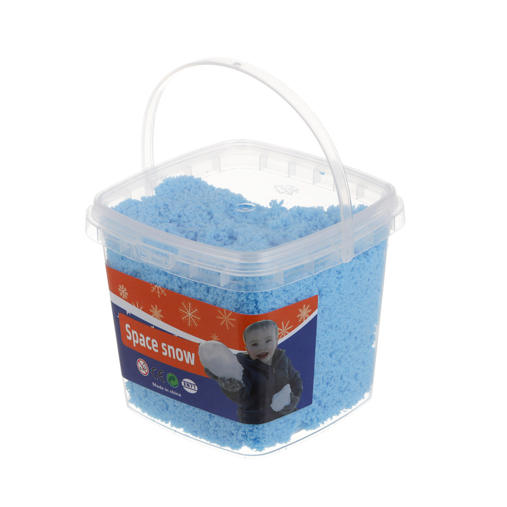 Набор для творчества кинетический песок "Живой снег" с формочками, 7,5х7х6,5см, 70гр, 6 цветов, арт.№ 289-194