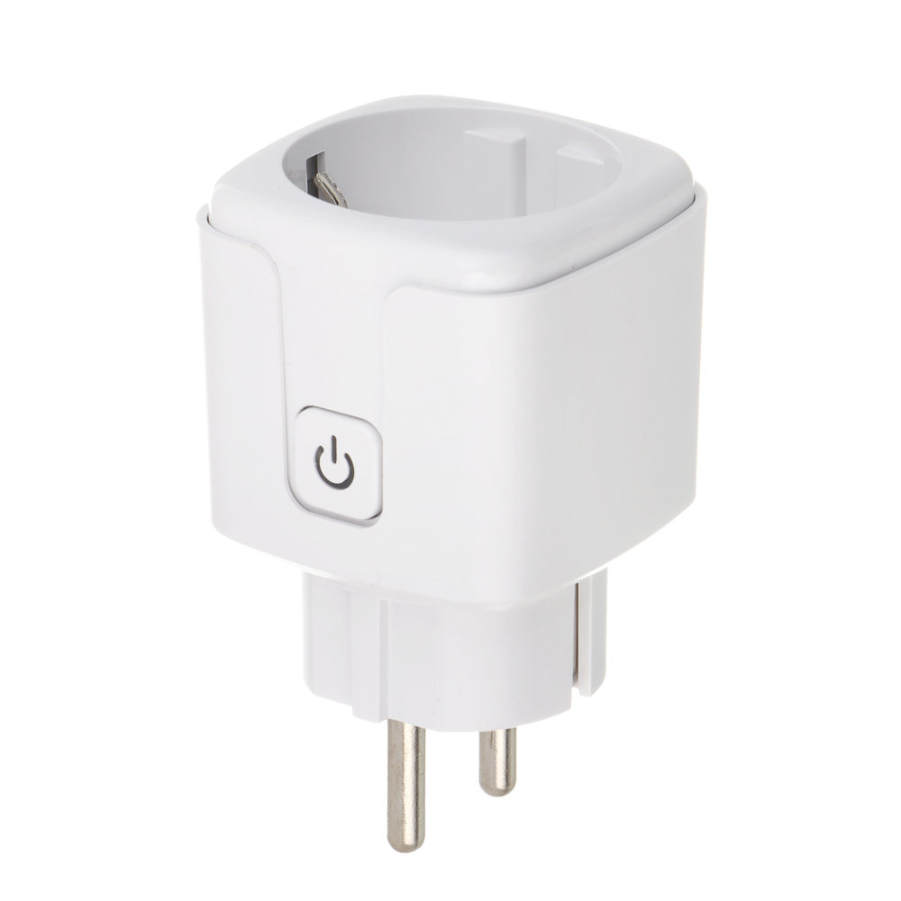 Сетевая розетка Smart BY, Tuya, Алиса Wi-Fi, 10 А, 110-240 В, 50/60 Гц, белый, арт.№ 907-179