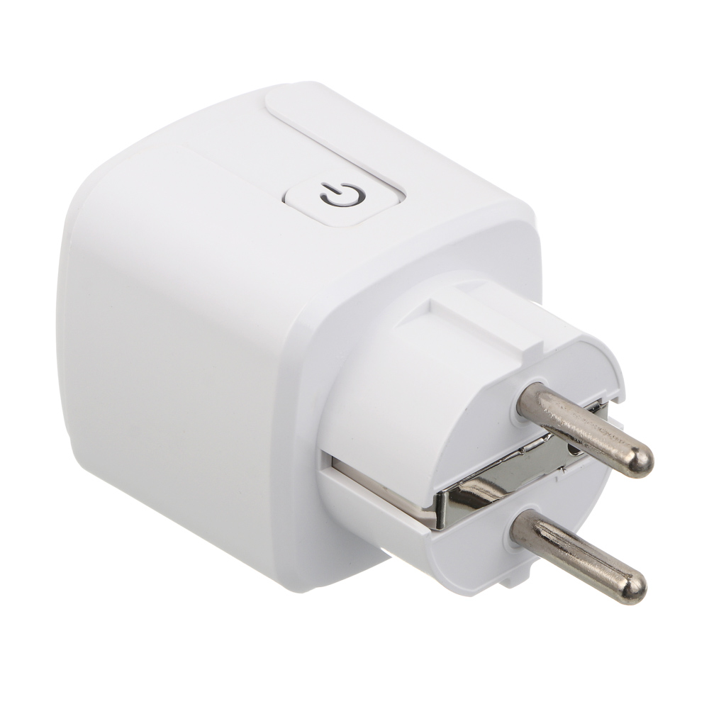 Сетевая розетка Smart BY, Tuya, Алиса Wi-Fi, 10 А, 110-240 В, 50/60 Гц, белый, арт.№ 907-179