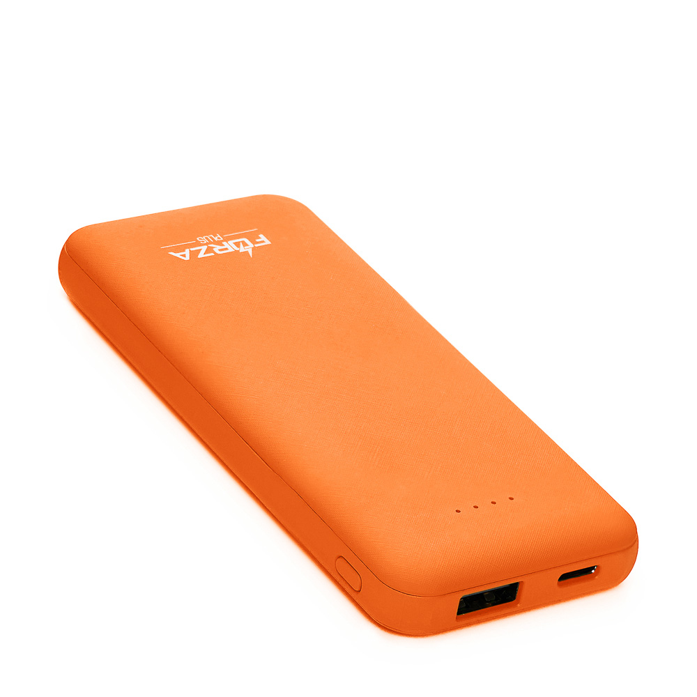 FORZA КИРЯ Аккумулятор мобильный, 4000 мАч, USB, 2А, прорезиненное покрытие, пластик, 4 цвета, арт.№ 916-392