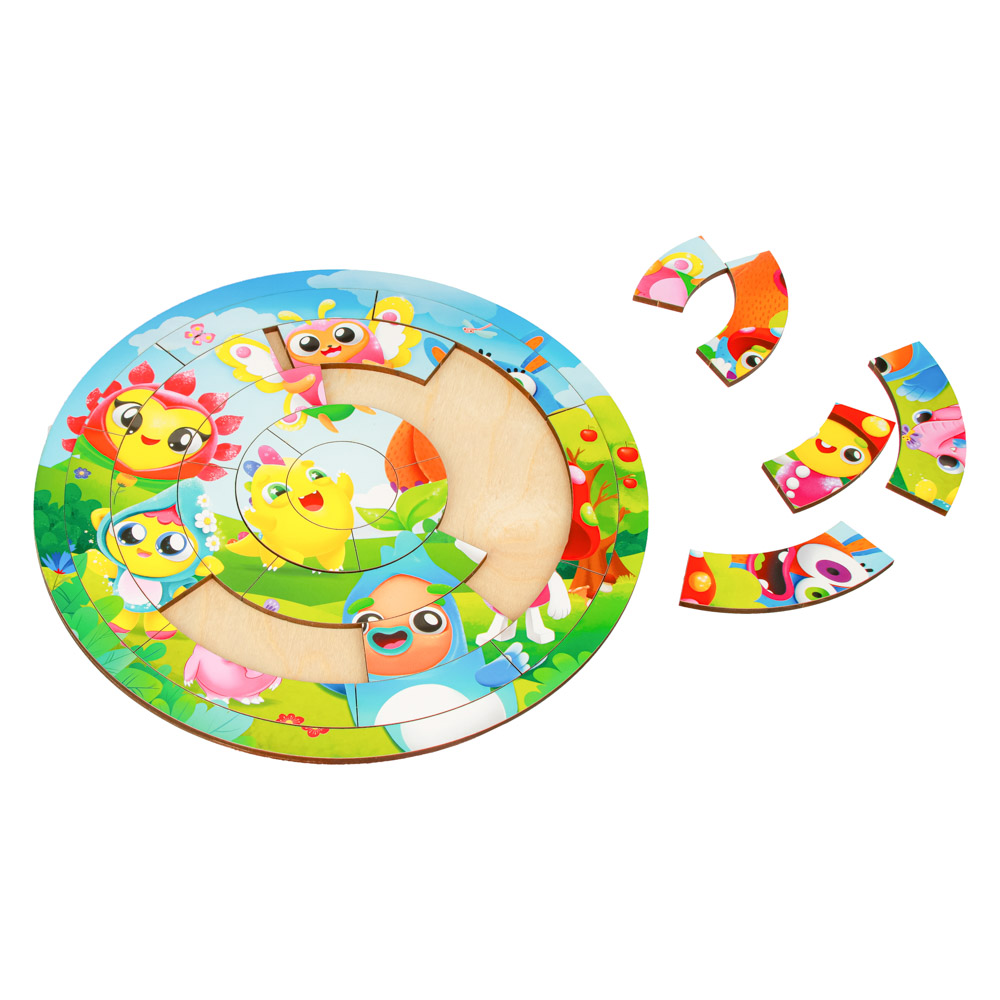 BY Развивающая игра "Пазл-головоломка", дерево, 20х20см, 3 дизайна, арт.№ 262-450