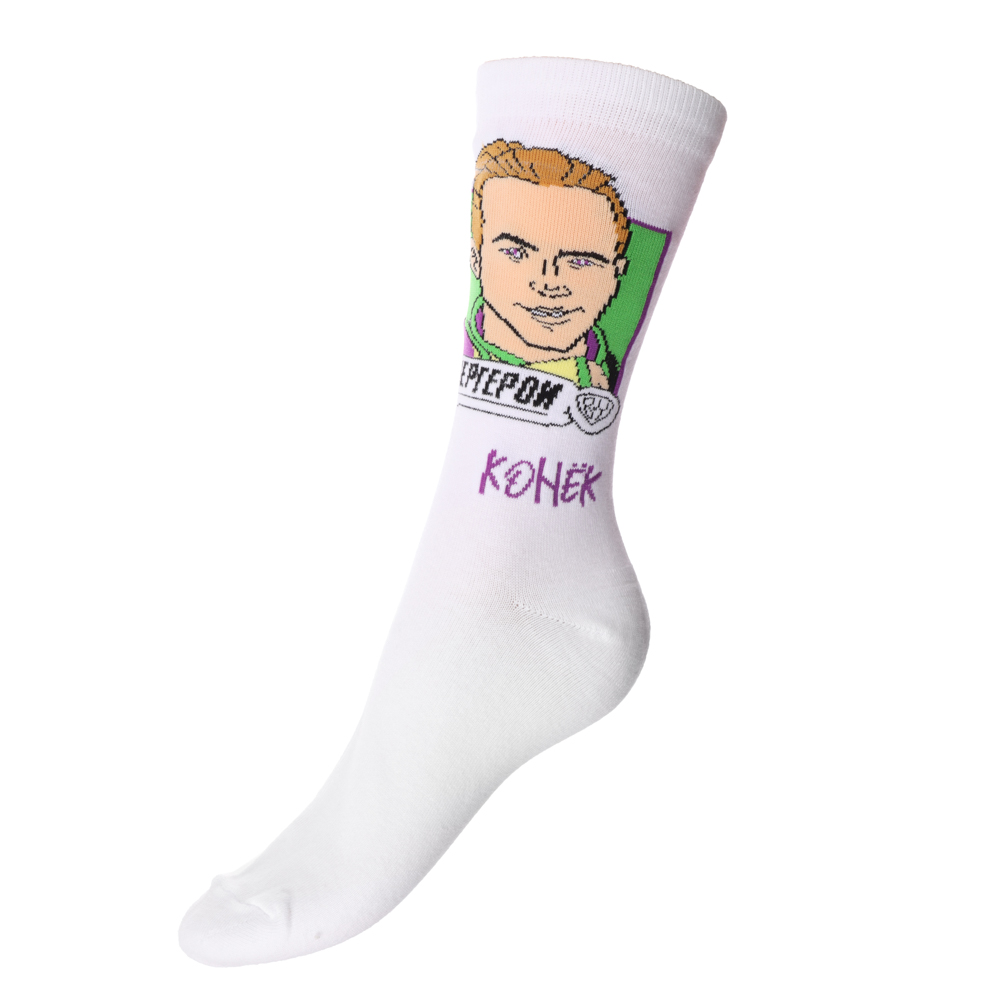 BY Русские Супергерои Носки р.25-27, 65% хлопок, 25% полиэстер, 10% спандекс, разноцветные, #33, арт.№ 019-418