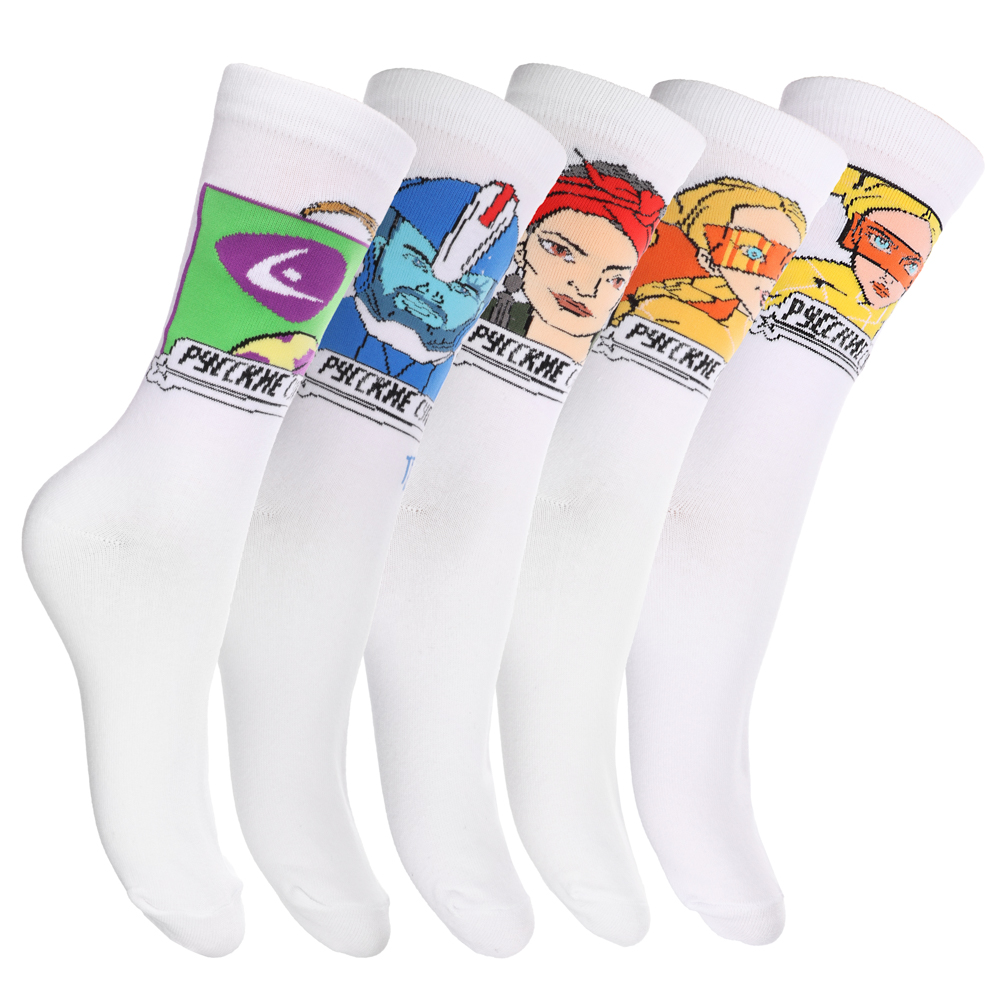 BY Русские Супергерои Носки р.25-27, 65% хлопок, 25% полиэстер, 10% спандекс, разноцветные, #33, арт.№ 019-418