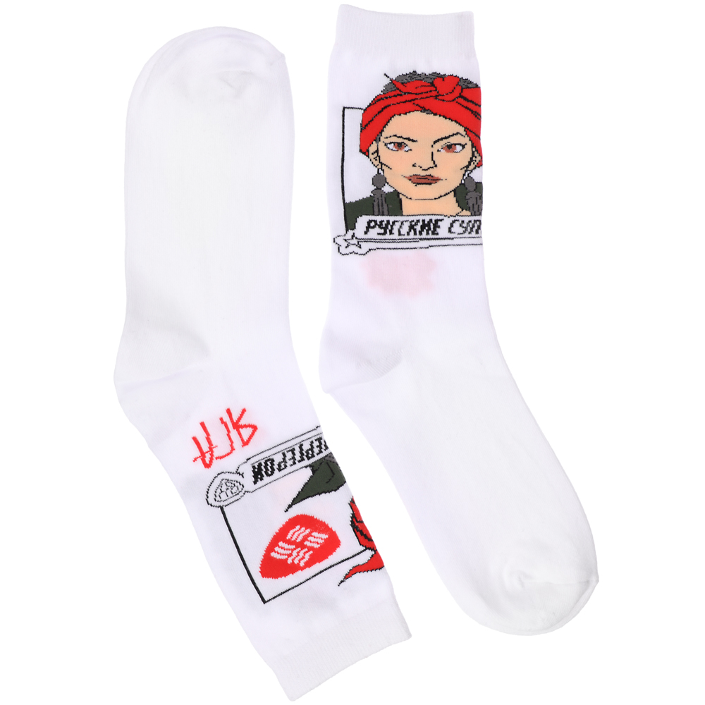 BY Русские Супергерои Носки р.25-27, 65% хлопок, 25% полиэстер, 10% спандекс, разноцветные, #33, арт.№ 019-418