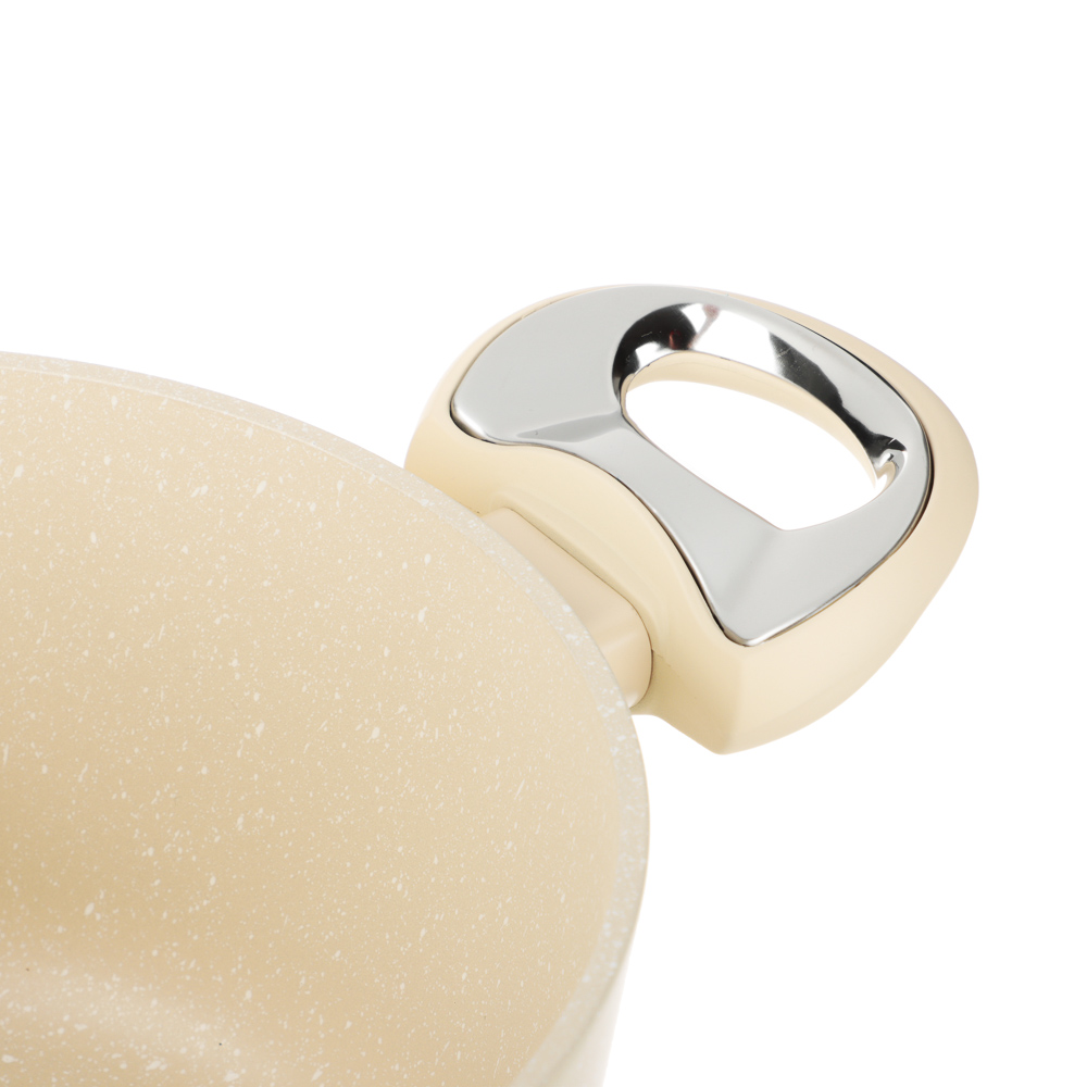 Набор посуды 9 предметов SATOSHI Турин, кастрюли 20 см, 24 см (2,7 л, 4,5 л), ковш 16 см, сковороды 24 см, 28 см, блинная сковорода 24 см, индукция, арт.№ 846-750