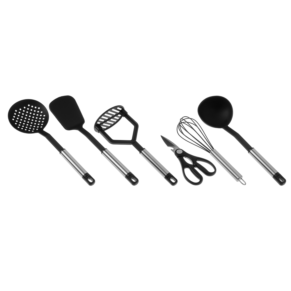 SATOSHI Монтань Набор кухонных принадлежностей 6 предметов, нейлон, нержавеющая сталь, арт.№ 881-326