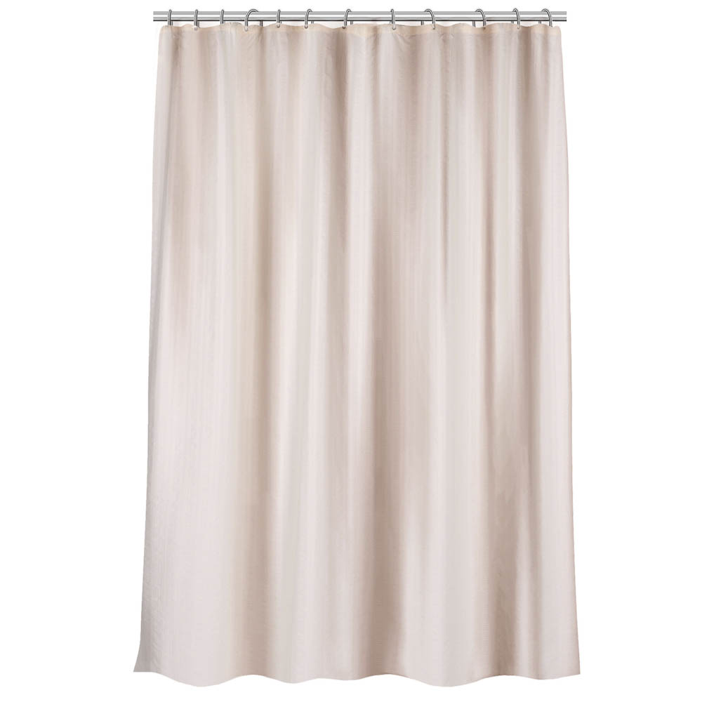 Штора для ванной 180х200см SWANNY, CREAM5, экрю, полиэстер, SWC-80-24-CRM, арт.№ 461-647