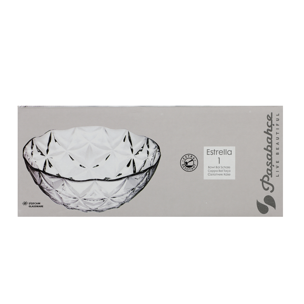 PASABAHCE Эстрелла Салатник 240мм, V-2500мл, стекло, инд. Упаковка, арт.№ 877-761