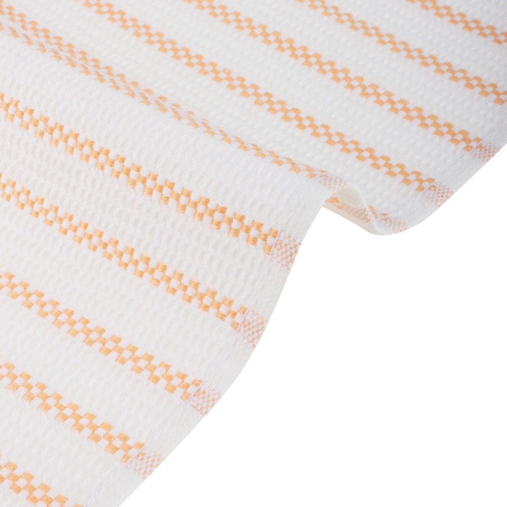 Полотенце кухонное вафельное, 30х50см, 100% хлопок, Spany, Stripe, оранжевый, арт.№ 434-189