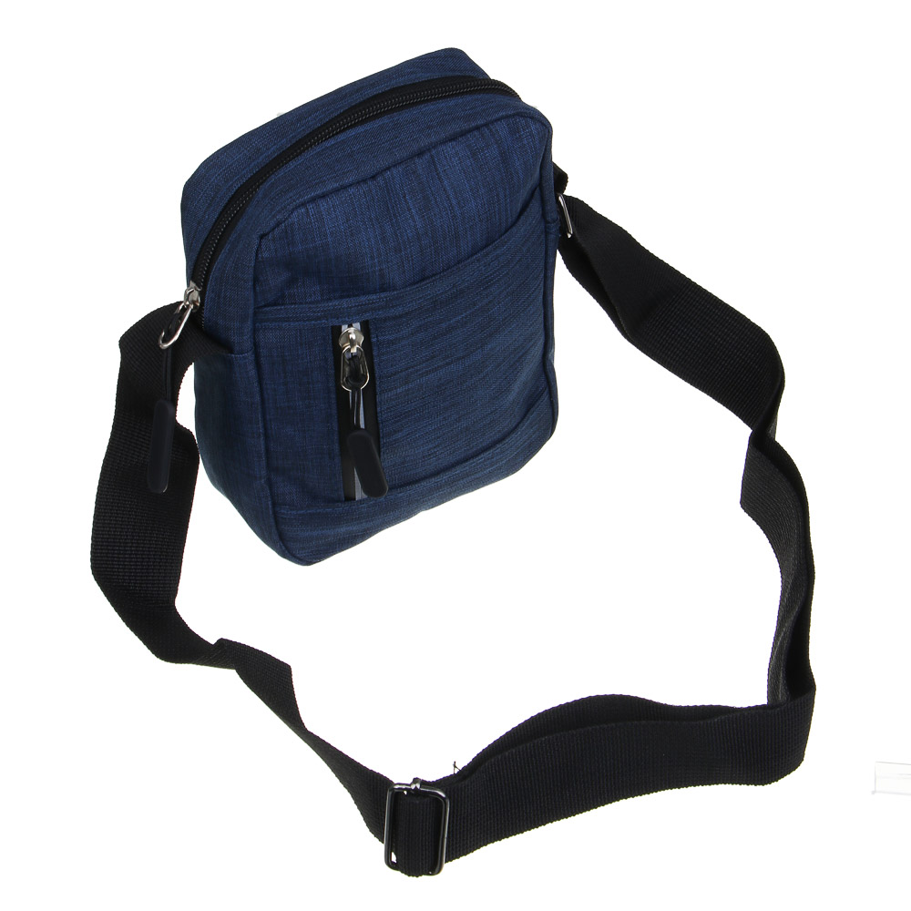 ЮL Глео Сумка мужская на длинном ремне, полиэстер, синий, МП-4, арт.№ 337-169