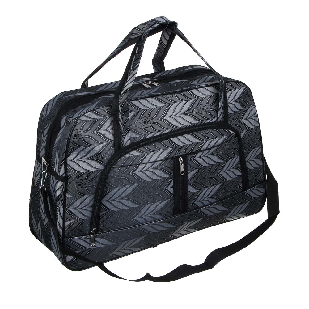 ЮL Сумка дорожная с длинным ремнем, полиэстер, 52х34х19см, 2 цвета, КЖС24-09, арт.№ 337-170