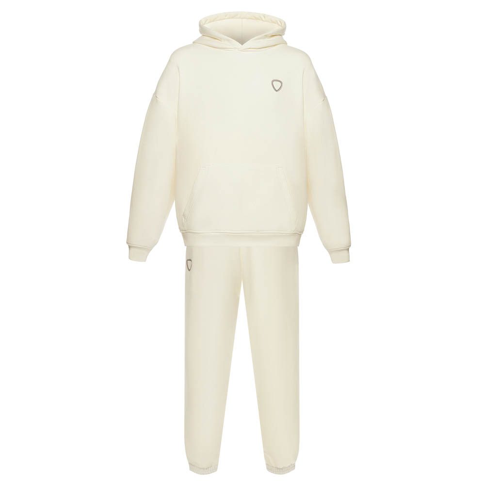 Костюм из футера "BY", унисекс, белый, разм.M, арт.№ 080-098