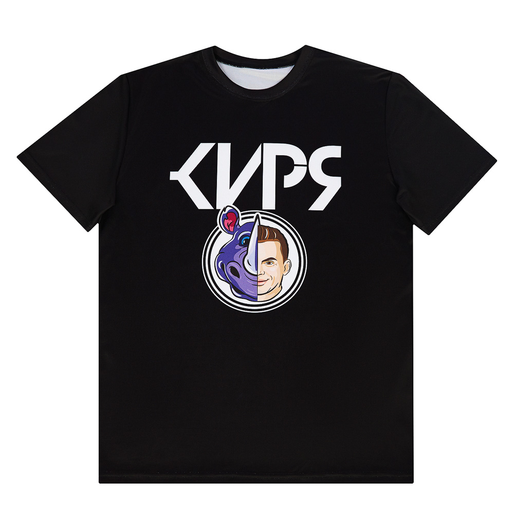 Футболка спортивная для взрослых «КИРЯ», размер M, 100% полиэстер, носорог, арт.№ 006-073