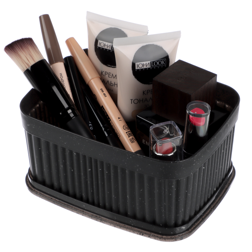 Коробка с крышкой VELVET, 150х115х70мм, 0,9л, черный гранит, арт.№ 457-820