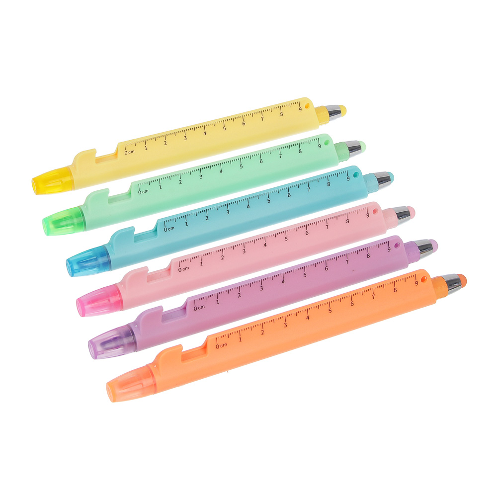 Маркер-выделитель с линейкой, арт.№ 613-139