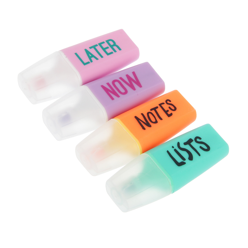 Набор маркеров-выделителей, 4 шт, 4 цвета, арт.№ 613-140