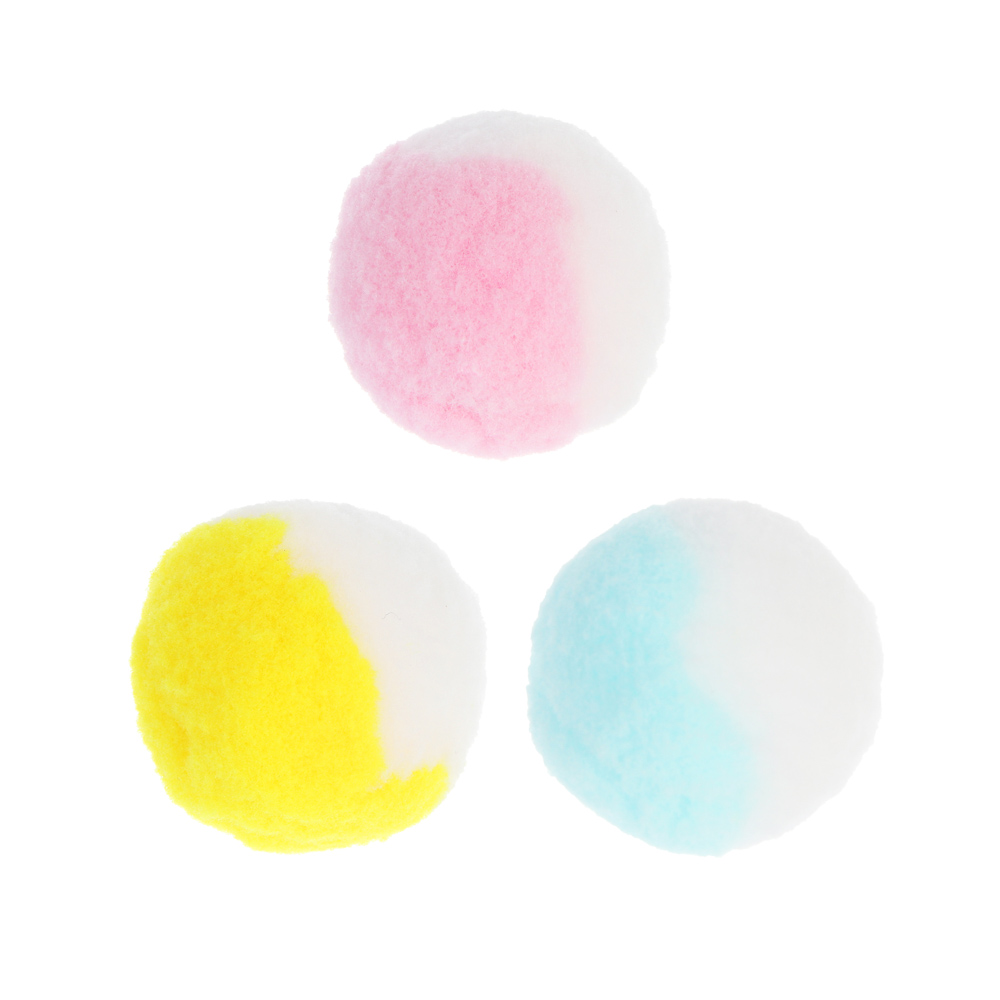 Игрушка для кошек тм VETTA, помпон, 3шт по 4см, арт.№ 273-509